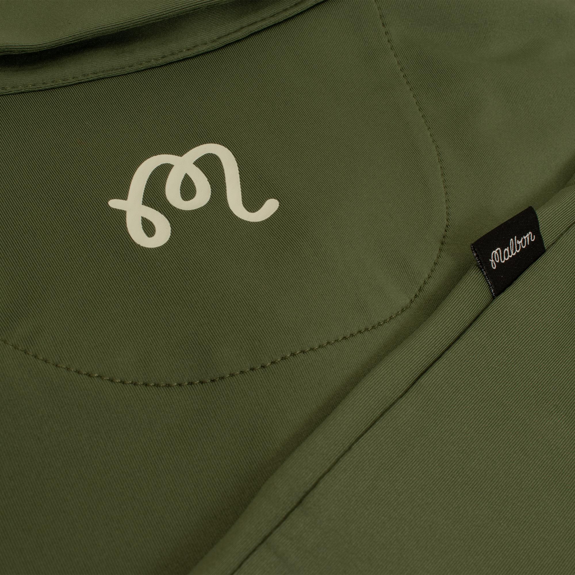 Malbon Golf Cooper Bucket Performance Pique Polo Shirt Sage